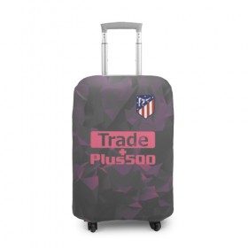 Чехол для чемодана 3D с принтом Atletico Madrid Original #8 в городе Новоалтайск, 86% полиэфир, 14% спандекс | двустороннее нанесение принта, прорези для ручек и колес | атлетико мадрид | полигоны | эмблема