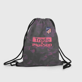 Рюкзак-мешок 3D с принтом Atletico Madrid Original #8 в городе Новоалтайск, 100% полиэстер | плотность ткани — 200 г/м2, размер — 35 х 45 см; лямки — толстые шнурки, застежка на шнуровке, без карманов и подкладки | атлетико мадрид | полигоны | эмблема