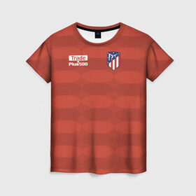 Женская футболка 3D с принтом Atletico Madrid Original #10 в городе Новоалтайск, 100% полиэфир ( синтетическое хлопкоподобное полотно) | прямой крой, круглый вырез горловины, длина до линии бедер | атлетико мадрид | эмблема