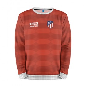 Мужской свитшот 3D с принтом Atletico Madrid Original #10 в городе Новоалтайск, 100% полиэстер с мягким внутренним слоем | круглый вырез горловины, мягкая резинка на манжетах и поясе, свободная посадка по фигуре | атлетико мадрид | эмблема
