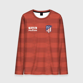 Мужской лонгслив 3D с принтом Atletico Madrid Original #10 в городе Новоалтайск, 100% полиэстер | длинные рукава, круглый вырез горловины, полуприлегающий силуэт | атлетико мадрид | эмблема