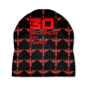 Шапка 3D с принтом 30 Seconds to Mars в городе Новоалтайск, 100% полиэстер | универсальный размер, печать по всей поверхности изделия | 30 seconds to mars | 30 секунд до марса | 30stm | thirty seconds to mars | альтернативный | гранж | группа | джаред | красный | лето | нео | пост | прогрессивный | рок | трещины | хард | шеннон