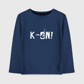 Детский лонгслив хлопок с принтом K-On! в городе Новоалтайск, 100% хлопок | круглый вырез горловины, полуприлегающий силуэт, длина до линии бедер | k on | kakifly | юи хирасава