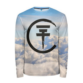 Мужской лонгслив 3D с принтом Clouds Tokio Hotel в городе Новоалтайск, 100% полиэстер | длинные рукава, круглый вырез горловины, полуприлегающий силуэт | bill kaulitz | tokio hotel | билл каулиц