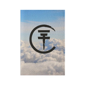 Обложка для паспорта матовая кожа с принтом Clouds Tokio Hotel в городе Новоалтайск, натуральная матовая кожа | размер 19,3 х 13,7 см; прозрачные пластиковые крепления | bill kaulitz | tokio hotel | билл каулиц