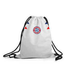 Рюкзак-мешок 3D с принтом Bayern Munchen - FC Bayern в городе Новоалтайск, 100% полиэстер | плотность ткани — 200 г/м2, размер — 35 х 45 см; лямки — толстые шнурки, застежка на шнуровке, без карманов и подкладки | Тематика изображения на принте: 0x000000123 | bayern munchen | black | fcb | football | premium | бавария мюнхен | футбол | чёрный