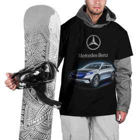 Накидка на куртку 3D с принтом Mercedes-Benz в городе Новоалтайск, 100% полиэстер |  | kомпания производитель легковых автомобилей премиального класса | немецкое качество