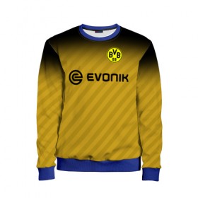 Детский свитшот 3D с принтом FC Borussia 2018 Original #1 в городе Новоалтайск, 100% полиэстер | свободная посадка, прямой крой, мягкая тканевая резинка на рукавах и понизу свитшота | боруссия | дортмунд
