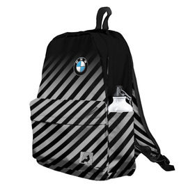 Рюкзак 3D с принтом BMW 2018 Black Collection в городе Новоалтайск, 100% полиэстер | лямки с регулируемой длиной, сверху петелька, чтобы рюкзак можно было повесить на вешалку. Основное отделение закрывается на молнию, как и внешний карман. Внутри два дополнительных кармана, один из которых закрывается на молнию. По бокам два дополнительных кармашка | Тематика изображения на принте: bmw | автомобильные | бмв | машины
