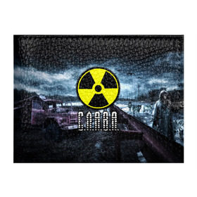 Обложка для студенческого билета с принтом S.T.A.L.K.E.R. - С.Л.А.В.А. в городе Новоалтайск, натуральная кожа | Размер: 11*8 см; Печать на всей внешней стороне | Тематика изображения на принте: stalker | волки | вячеслав | грузовик | имя | мрак | припять | птицы | радиация | слава | славик | сталкер | чернобыль