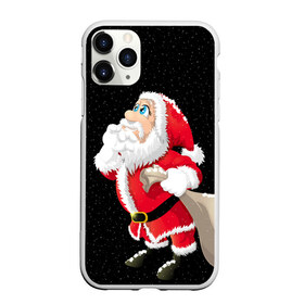 Чехол для iPhone 11 Pro матовый с принтом Санта в городе Новоалтайск, Силикон |  | christmas | new year | дед мороз | елка | зима | клаус | метель | мороз | новый год | праздник | рождество | санта | снег | снеговик | снегурочка
