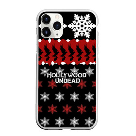 Чехол для iPhone 11 Pro матовый с принтом Праздничный Hollywood Undead в городе Новоалтайск, Силикон |  | charlie scene | danny | funny man | hollywood | j dog | johnny 3 tears | undead | андед | голивуд | голливудская | группа | знак | кранккор | красный | метал | надпись | нежить | новогодний | новый год | ню | праздник | реп | рождество