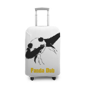 Чехол для чемодана 3D с принтом Panda dub в городе Новоалтайск, 86% полиэфир, 14% спандекс | двустороннее нанесение принта, прорези для ручек и колес | dab | dance | dub | movement | panda | движение | панда | танец