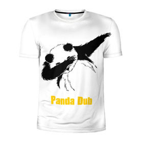Мужская футболка 3D спортивная с принтом Panda dub в городе Новоалтайск, 100% полиэстер с улучшенными характеристиками | приталенный силуэт, круглая горловина, широкие плечи, сужается к линии бедра | dab | dance | dub | movement | panda | движение | панда | танец