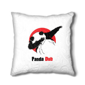 Подушка 3D с принтом Panda dub в городе Новоалтайск, наволочка – 100% полиэстер, наполнитель – холлофайбер (легкий наполнитель, не вызывает аллергию). | состоит из подушки и наволочки. Наволочка на молнии, легко снимается для стирки | dab | dance | dub | movement | panda | движение | панда | танец