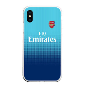 Чехол для iPhone XS Max матовый с принтом Арсенал Форма Гостевая 17 18 в городе Новоалтайск, Силикон | Область печати: задняя сторона чехла, без боковых панелей | alexis | arsenal | england | gooners | henry | london | ozil | sanchez | алексис | англия | анри | арсенал | канониры | лондон | озил | санчес | футбольная форма | футбольный клуб