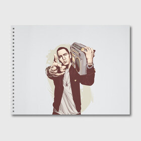 Альбом для рисования с принтом Eminem Art в городе Новоалтайск, 100% бумага
 | матовая бумага, плотность 200 мг. | Тематика изображения на принте: art | eminem | hip hop | rap | rap god | арт | брюс | бумбокс | маршалл | мэтерс | рэп | хим хоп | эминем