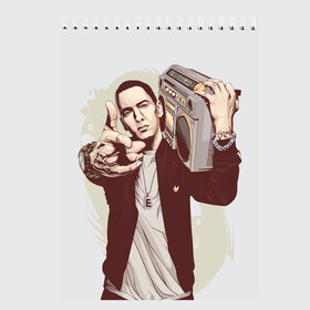 Скетчбук с принтом Eminem Art в городе Новоалтайск, 100% бумага
 | 48 листов, плотность листов — 100 г/м2, плотность картонной обложки — 250 г/м2. Листы скреплены сверху удобной пружинной спиралью | Тематика изображения на принте: art | eminem | hip hop | rap | rap god | арт | брюс | бумбокс | маршалл | мэтерс | рэп | хим хоп | эминем