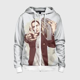 Детская толстовка 3D на молнии с принтом Eminem Art в городе Новоалтайск, 100% полиэстер |  манжеты и пояс оформлены широкой мягкой резинкой, двухслойный капюшон со шнурком для регулировки, спереди карманы и застежка-молния
 | art | eminem | hip hop | rap | rap god | арт | брюс | бумбокс | маршалл | мэтерс | рэп | хим хоп | эминем