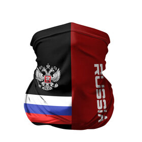 Бандана-труба 3D с принтом Russia герб в городе Новоалтайск, 100% полиэстер, ткань с особыми свойствами — Activecool | плотность 150‒180 г/м2; хорошо тянется, но сохраняет форму | russia | герб | патриот | российская | россия | русский | рф | триколор | федерация российский | флаг