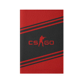 Обложка для паспорта матовая кожа с принтом CS GO в городе Новоалтайск, натуральная матовая кожа | размер 19,3 х 13,7 см; прозрачные пластиковые крепления | Тематика изображения на принте: cs | cs go | csgo | go | го | контр страйк | контра | кс | кс го | ксго | спецназ | террористы
