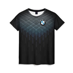 Женская футболка 3D с принтом BMW 2018 Line pattern в городе Новоалтайск, 100% полиэфир ( синтетическое хлопкоподобное полотно) | прямой крой, круглый вырез горловины, длина до линии бедер | bmw | bmw motorsport | bmw performance | carbon | m | motorsport | performance | sport | бмв | карбон | моторспорт | спорт