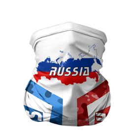 Бандана-труба 3D с принтом Страна Russia с камуфляжем в городе Новоалтайск, 100% полиэстер, ткань с особыми свойствами — Activecool | плотность 150‒180 г/м2; хорошо тянется, но сохраняет форму | rus | russia | белый | буквы | герб | золотой | камок | камуфляж | красный | надпись | патриот | российская | российский | россия | русский | русь | рф | синий | триколор | федерация | флаг