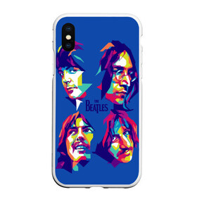 Чехол для iPhone XS Max матовый с принтом The beatles в городе Новоалтайск, Силикон | Область печати: задняя сторона чехла, без боковых панелей | the beatles | искусство | поп арт
