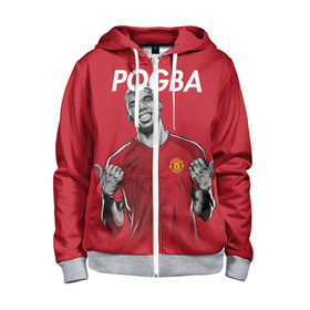 Детская толстовка 3D на молнии с принтом Pogba Manchester United в городе Новоалтайск, 100% полиэстер |  манжеты и пояс оформлены широкой мягкой резинкой, двухслойный капюшон со шнурком для регулировки, спереди карманы и застежка-молния
 | mu | paul | pogba | манчестер юнайтед | мю | погба | форма