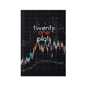Обложка для паспорта матовая кожа с принтом TWENTY ONE PILOTS в городе Новоалтайск, натуральная матовая кожа | размер 19,3 х 13,7 см; прозрачные пластиковые крепления | rock | t.o.p. | top | twenty one pilots | рок