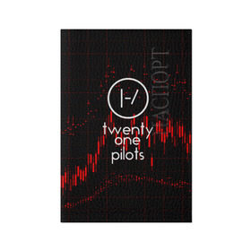 Обложка для паспорта матовая кожа с принтом Twenty one pilots в городе Новоалтайск, натуральная матовая кожа | размер 19,3 х 13,7 см; прозрачные пластиковые крепления | rock | t.o.p. | top | twenty one pilots | рок