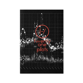 Обложка для паспорта матовая кожа с принтом Twenty one pilots в городе Новоалтайск, натуральная матовая кожа | размер 19,3 х 13,7 см; прозрачные пластиковые крепления | rock | t.o.p. | top | twenty one pilots | рок