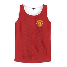 Мужская майка 3D с принтом Manchester United Creative #1 в городе Новоалтайск, 100% полиэстер | круглая горловина, приталенный силуэт, длина до линии бедра. Пройма и горловина окантованы тонкой бейкой | Тематика изображения на принте: emirates | fc | manchester united | абстракция | геометрия | зож | клуб | линии | манчестер юнайтед | модные | мяч | россии | спорт | спортивные | стиль | тренды | футбол | футбольный клуб | экстрим | эмблема