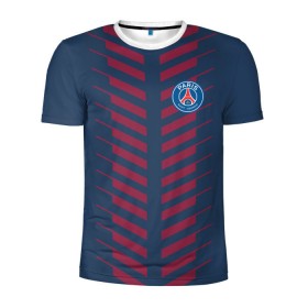 Мужская футболка 3D спортивная с принтом PSG 2018 Creative в городе Новоалтайск, 100% полиэстер с улучшенными характеристиками | приталенный силуэт, круглая горловина, широкие плечи, сужается к линии бедра | fc | fly emirates | paris | psg | лого | париж | псж | спорт | спортивные | фк | футбольный клуб