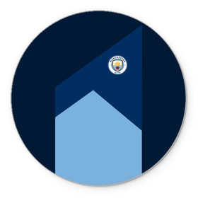 Коврик круглый с принтом Manchester city 2018 #7 в городе Новоалтайск, резина и полиэстер | круглая форма, изображение наносится на всю лицевую часть | fc | manchester city | манчестер сити | спорт | спортивные | футбол | футбольный
