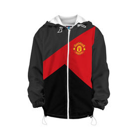 Детская куртка 3D с принтом Manchester United 2018 #19 в городе Новоалтайск, 100% полиэстер | застежка — молния, подол и капюшон оформлены резинкой с фиксаторами, по бокам — два кармана без застежек, один потайной карман на груди, плотность верхнего слоя — 90 г/м2; плотность флисового подклада — 260 г/м2 | emirates | fc | manchester united | абстракция | геометрия | зож | клуб | линии | манчестер юнайтед | модные | мяч | россии | спорт | спортивные | стиль | тренды | футбол | футбольный клуб | экстрим | эмблема