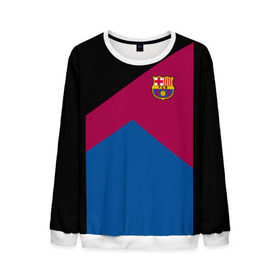 Мужской свитшот 3D с принтом FC Barcelona #9 в городе Новоалтайск, 100% полиэстер с мягким внутренним слоем | круглый вырез горловины, мягкая резинка на манжетах и поясе, свободная посадка по фигуре | fc | fc barcelona | fcb | fly emirates | ronaldo | абстракция | барселона | геометрия | зож | клуб | линии | месси | модные | мяч | реал мадрид | спорт | спортивные | тренды | футбол | футбольный клуб | эмблема