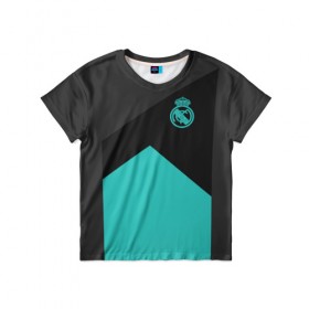 Детская футболка 3D с принтом Real Madrid 2018 #11 в городе Новоалтайск, 100% гипоаллергенный полиэфир | прямой крой, круглый вырез горловины, длина до линии бедер, чуть спущенное плечо, ткань немного тянется | fc | football | football club | real madrid | sport | реал мадрид | спорт | спортивные | униформа | фирменные цвета | фк | футбол | футбольный клуб