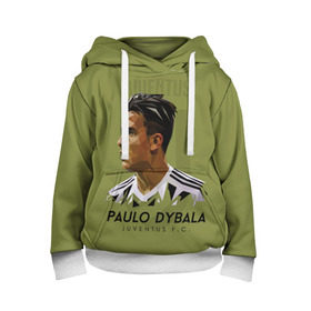 Детская толстовка 3D с принтом Paulo Dybala Juventus FC в городе Новоалтайск, 100% полиэстер | двухслойный капюшон со шнурком для регулировки, мягкие манжеты на рукавах и по низу толстовки, спереди карман-кенгуру с мягким внутренним слоем | dibala | dybala | juve | juventus | juvi | kit | russia | world cup | бонусная | гостевая | дибала | домашняя | италия | футбол | чемпионат мира | юве | ювентус | юви