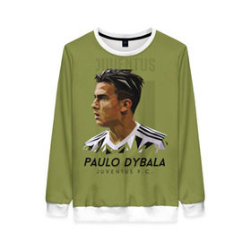 Женский свитшот 3D с принтом Paulo Dybala Juventus FC в городе Новоалтайск, 100% полиэстер с мягким внутренним слоем | круглый вырез горловины, мягкая резинка на манжетах и поясе, свободная посадка по фигуре | dibala | dybala | juve | juventus | juvi | kit | russia | world cup | бонусная | гостевая | дибала | домашняя | италия | футбол | чемпионат мира | юве | ювентус | юви