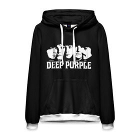 Мужская толстовка 3D с принтом Deep Purple в городе Новоалтайск, 100% полиэстер | двухслойный капюшон со шнурком для регулировки, мягкие манжеты на рукавах и по низу толстовки, спереди карман-кенгуру с мягким внутренним слоем. | album | british | deep purple | england | heavy metal | rock group | альбом | англия | британская | рок группа | хеви металл