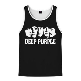 Мужская майка 3D с принтом Deep Purple в городе Новоалтайск, 100% полиэстер | круглая горловина, приталенный силуэт, длина до линии бедра. Пройма и горловина окантованы тонкой бейкой | Тематика изображения на принте: album | british | deep purple | england | heavy metal | rock group | альбом | англия | британская | рок группа | хеви металл