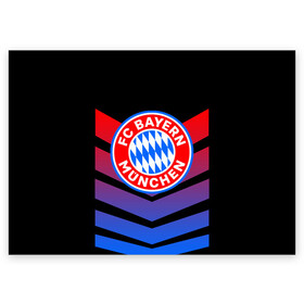 Поздравительная открытка с принтом BAYERN MUNCHEN | БАЙЕРН МЮНХЕН в городе Новоалтайск, 100% бумага | плотность бумаги 280 г/м2, матовая, на обратной стороне линовка и место для марки
 | bayern | fc | бавария | спорт | спортивные | футбол | футбольный клуб