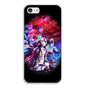 Чехол для iPhone 5/5S матовый с принтом No Game No Life Zero в городе Новоалтайск, Силикон | Область печати: задняя сторона чехла, без боковых панелей | no game | no game no life | no game no life zero | no life | нет игры нет жизни