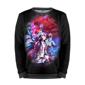 Мужской свитшот 3D с принтом No Game No Life Zero в городе Новоалтайск, 100% полиэстер с мягким внутренним слоем | круглый вырез горловины, мягкая резинка на манжетах и поясе, свободная посадка по фигуре | no game | no game no life | no game no life zero | no life | нет игры нет жизни