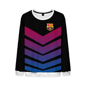 Мужской свитшот 3D с принтом FC Barcelona 2018 Arrow в городе Новоалтайск, 100% полиэстер с мягким внутренним слоем | круглый вырез горловины, мягкая резинка на манжетах и поясе, свободная посадка по фигуре | fc | fc barcelona | fcb | барселона | спорт | спортивные | футбол | футбольный клуб