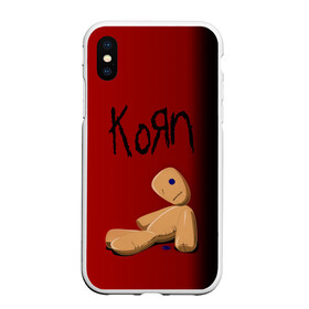 Чехол для iPhone XS Max матовый с принтом Korn в городе Новоалтайск, Силикон | Область печати: задняя сторона чехла, без боковых панелей | Тематика изображения на принте: korn | koяn | альтернативный | арвизу | гранж | грув | группа | дэвис | корн | коян | лузье | манки | метал | музыка | нюметал | панк | песни | рок | уэлч | филди | филипп | хэд | шаффер