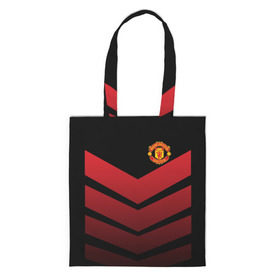 Сумка 3D повседневная с принтом Manchester United 2018 Arrow в городе Новоалтайск, 100% полиэстер | Плотность: 200 г/м2; Размер: 34×35 см; Высота лямок: 30 см | fc | manchester united | манчестер юнайтед | спорт | спортивные | футбол | футбольный клуб