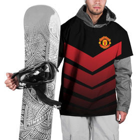 Накидка на куртку 3D с принтом Manchester United 2018 Arrow в городе Новоалтайск, 100% полиэстер |  | fc | manchester united | манчестер юнайтед | спорт | спортивные | футбол | футбольный клуб