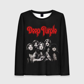 Женский лонгслив 3D с принтом Deep Purple в городе Новоалтайск, 100% полиэстер | длинные рукава, круглый вырез горловины, полуприлегающий силуэт | album | british | deep purple | england | heavy metal | rock group | альбом | англия | британская | рок группа | хеви металл
